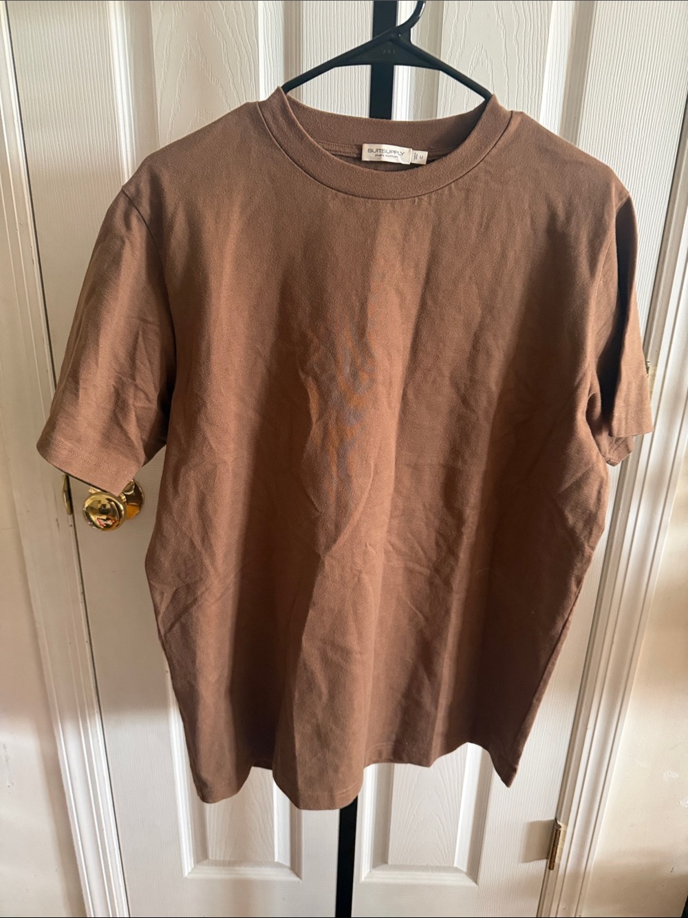 Suitsupply Brown Cotton Crewneck Tee